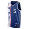 Dres Sacramento Kings De Aaron Fox Nike 2023-24 City Edition Plava Swingman